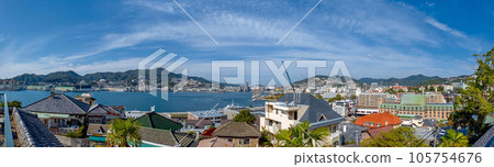 從長崎哥拉巴花園眺望長崎港 從長崎哥拉巴花園眺望長崎港 105754676