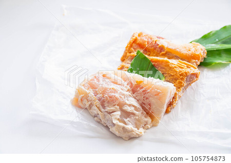 Marlin pickled in miso and sake lees 105754873