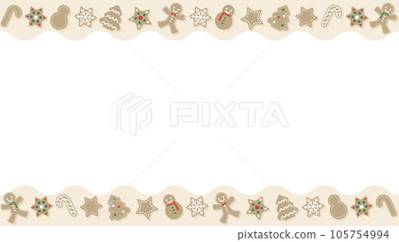 Background frame illustration with gingerbread man cookies Background frame illustration with gingerbread man cookies 105754994