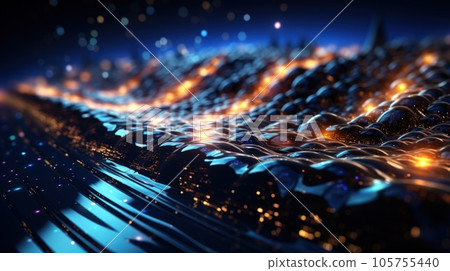 Technology futuristic background. Big data visualization. Abstract background flow of digital information global connection concept. 105755440