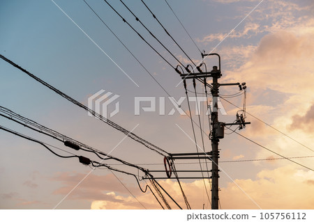 Landscape photo with sunrise sky 105756112