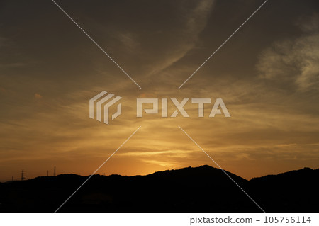 Landscape photo with sunrise sky 105756114