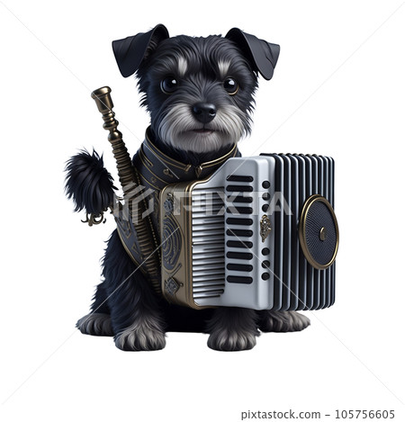 迷你雪納瑞表演手風琴版 105756605