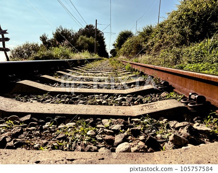 oldrailroad track. railway on south of russia oldrailroad track. railway on south of russia 105757584