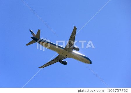 Passenger plane taking off image 105757762