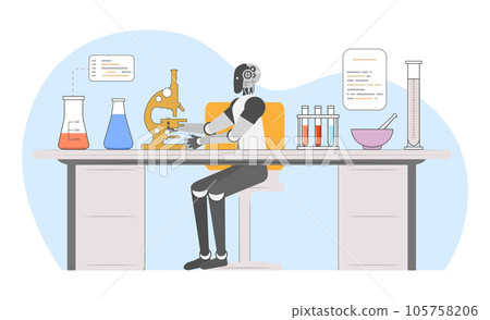Science Lab Test Robot Medicine Automated Robotic Science Lab Test Robot Medicine Automated Robotic 105758206