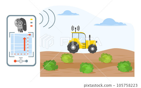 Smart harvesting farming Agriculture Vegetables Smart harvesting farming Agriculture Vegetables 105758223