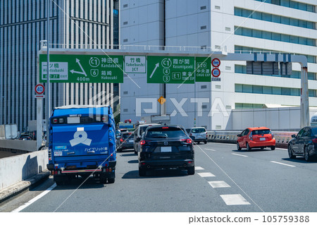 《東京》交通擁堵/首都高速高峰時段 105759388