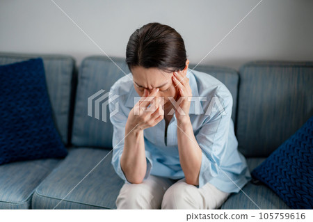 Menopause, hot flashes, poor physical condition Menopause, hot flashes, poor physical condition 105759616