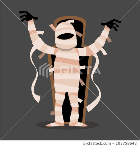 Mummy . Halloween cartoon characters . Vector . Mummy . Halloween cartoon characters . Vector . 105759648