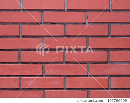 Wall of red brick. Wall of red brick. 105760609