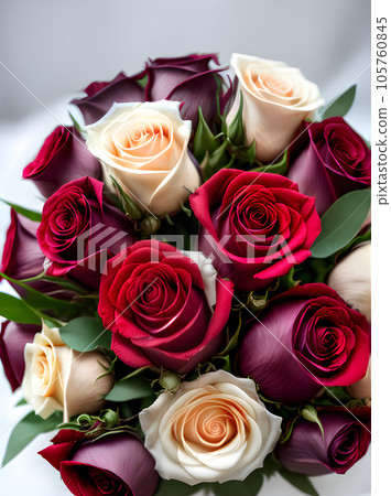 Realistic bouquet closeup hyper detail Canon EOS 105760845