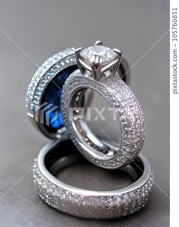 Ultrarealistic wedding rings veil: long shot hyper Ultrarealistic wedding rings veil: long shot hyper 105760851