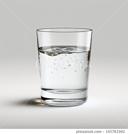 Full glass of water, product photography, white plain background Full glass of water, product photography, white plain background 105761992