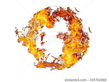 Abstract flame illustration 105762066