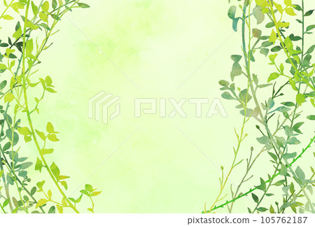 背景材料_水彩_植物 105762187