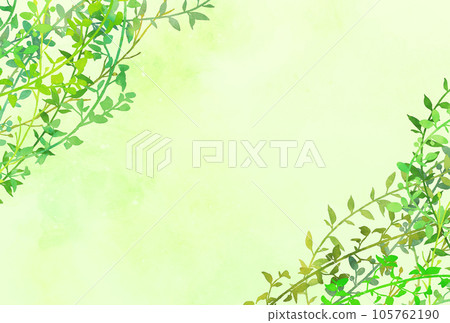 Background material_watercolor_plant 105762190