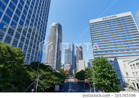 Skyscrapers in Toranomon and Atago, Tokyo Skyscrapers in Toranomon and Atago, Tokyo 105763596