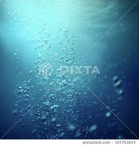 Underwater background photo with high transparency 105763655