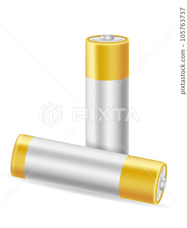energy battery power in silvery gold color vector illustration energy battery power in silvery gold color vector illustration 105763737