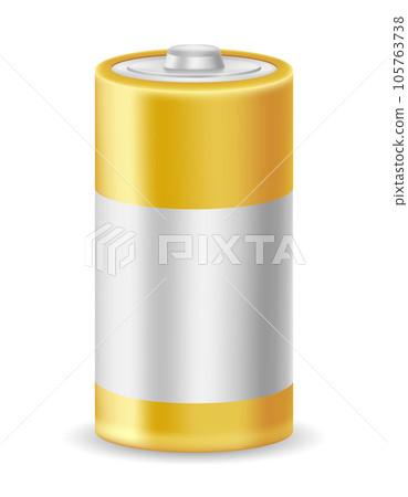 energy battery power in silvery gold color vector illustration energy battery power in silvery gold color vector illustration 105763738