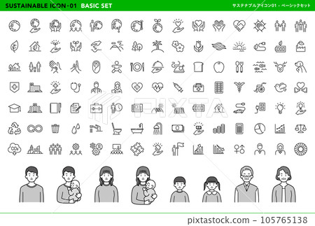 可持續圖標_基本集 可持續圖標_基本集 105765138