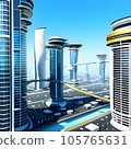 Futuristic urban cityscape G 105765631