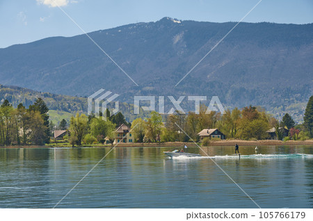 A landscape around Lake Annecy, Haute-Savoie, France. A landscape around Lake Annecy, Haute-Savoie, France. 105766179
