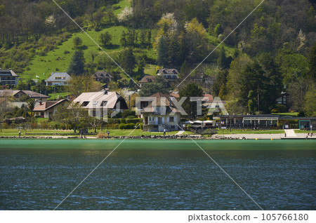 A landscape around Lake Annecy, Haute-Savoie, France. A landscape around Lake Annecy, Haute-Savoie, France. 105766180