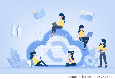 Business ideas. Cloud computing, online storage, sensitive data, database server, sharing and transferring information. Digital technology, creative thinking, strategy support for protect data. Business ideas. Cloud computing, online storage, sensitive data, database server, sharing and transferring information. Digital technology, creative thinking, strategy support for protect data. 105767682