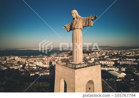 The Sanctuary of Christ the King is a Catholic monument. Lisbon.. The Sanctuary of Christ the King is a Catholic monument. Lisbon.. 105767794