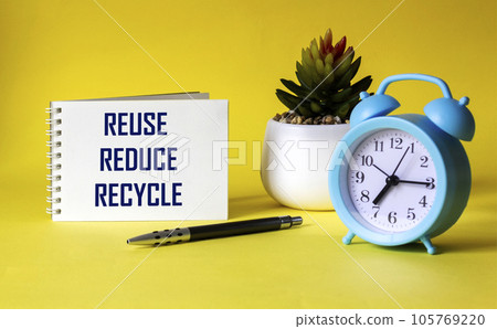 Reduce, reuse, recycle, repeat - environmental conservation and sustainable development concept Reduce, reuse, recycle, repeat - environmental conservation and sustainable development concept 105769220
