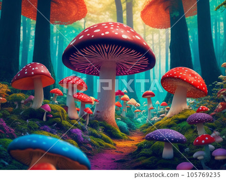 kumiさん専用★ ダイヤモンドアートクラブ　Mushroom Forest kumiさん専用☆ ダイヤモンドアートクラブ Mushroom Forest