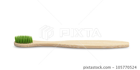 bamboo toothbrush isolated on white background bamboo toothbrush isolated on white background 105770524
