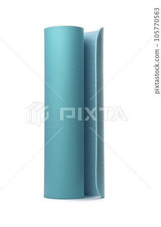 Mat for fitness isolated on white background Mat for fitness isolated on white background 105770563
