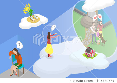 3D Isometric Flat Vector Conceptual Illustration of Hope 3D Isometric Flat Vector Conceptual Illustration of Hope 105770775