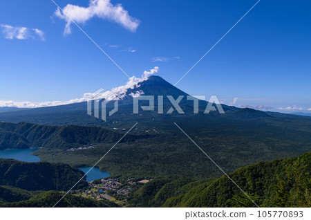 從小嶽山看夏天的富士山 從小嶽山看夏天的富士山 105770893