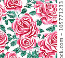 Seamless floral pattern with roses,  105771233