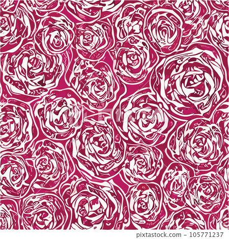 Seamless floral pattern with roses,  105771237