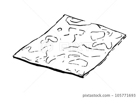 Vector slice colby jack cheese, milk dairy product. Delicious food hand-drawn illustration isolated on white background. Perfect for menu, recipe, label, packaging design. Vector slice colby jack cheese, milk dairy product. Delicious food hand-drawn illustration isolated on white background. Perfect for menu, recipe, label, packaging design. 105771693