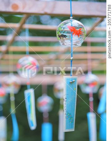 北海道美瑛神社夏季美景 風鈴風景 105771788