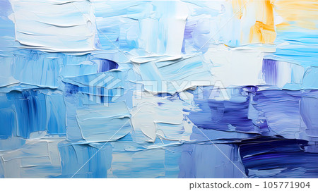 Oil paint texture background, abstract pattern of color brush strokes 105771904