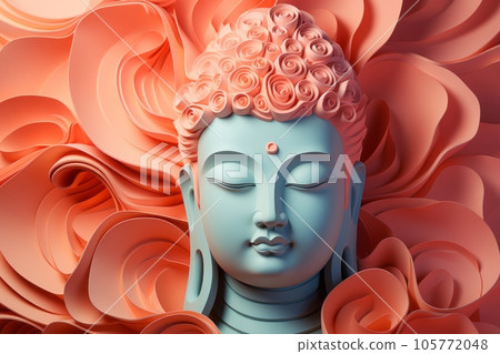 Buddha statue, Generative AI AI image Buddha statue, Generative AI AI image 105772048