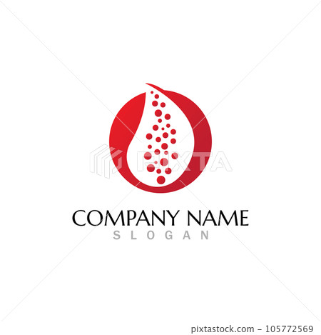 Blood drop donor vector icon Blood drop donor vector icon 105772569