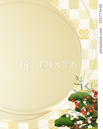 可用於新年的日式背景 105773430