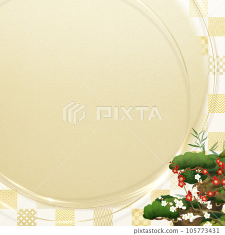 Japanese style background that can be used for New Year 105773431