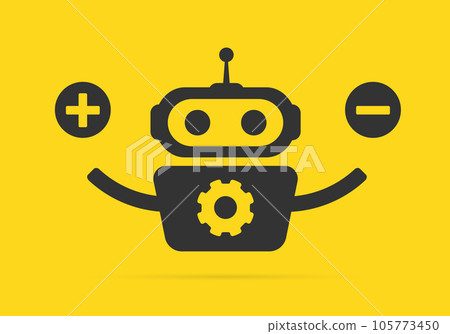 Advantages and Disadvantages of AI concept. Pros and Cons of Artificial Intelligence Technology 105773450