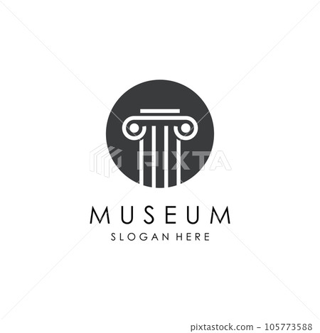 Museum Logo Template With Minimalist and Modern Concept Museum Logo Template With Minimalist and Modern Concept 105773588