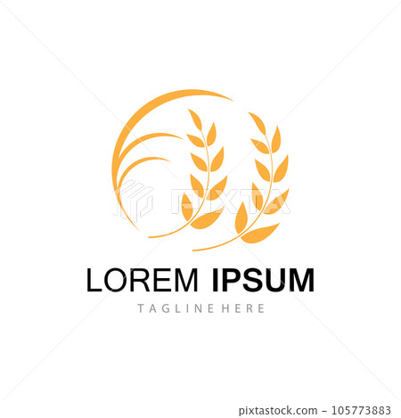 Agriculture wheat vector 105773883