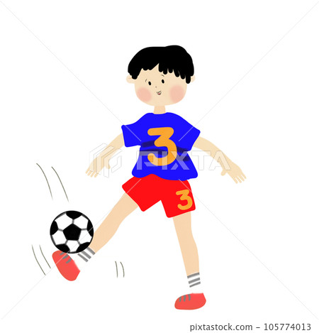Football cartoon kids  105774013